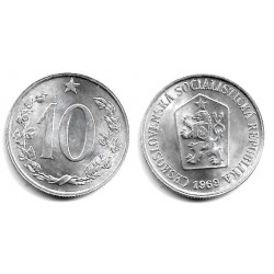 (49.1) República Checa. 1969. 10 Haleru (EBC+)