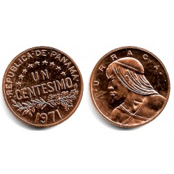 (22) Panamá. 1971. 1 Centesimo (EBC+) Pequeña mancha