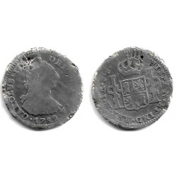 Carlos III. 1782. 1 Real (RC+/BC-) (Plata) Ceca de Mejico FF. Dañada