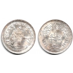 (443) Egipto. 1974. 1 Pound (SC)