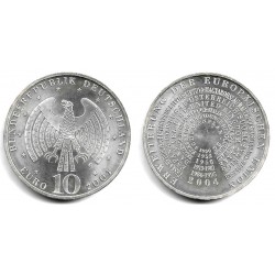 Alemania. 2004(G). 10 Euro (SC) (Plata)
