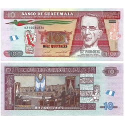(123A) Guatemala. 2021. 10 Quetzales (SC)