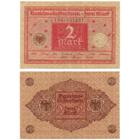 (59) Imperio Alemán (Weimar). 1920. 2 Mark (MBC+)