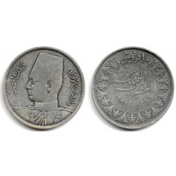 (367) Egipto. 1939. 10 Piastres (MBC-) (Plata)
