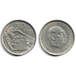 Estado Español. 1957*(58). 50 Pesetas (BC)