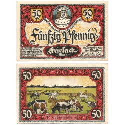 Friesack (Brandeburgo). 1921. 50 Pfennig (EBC+)