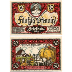 Friesack (Brandeburgo). 1921. 50 Pfennig (EBC+)
