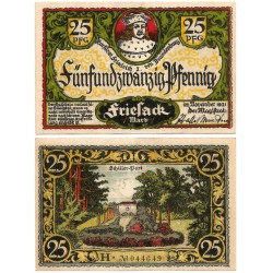 Friesack (Brandeburgo). 1921. 25 Pfennig (EBC+)