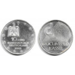 Alemania. 2002(J). 10 Euro (SC-) (Plata)