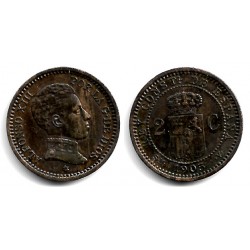Alfonso XIII. 1905*(05). 2 Céntimos (MBC+) Ceca de Madrid SM-V
