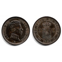 Alfonso XIII. 1904*(04). 2 Céntimos (EBC) Ceca de Madrid SM-V