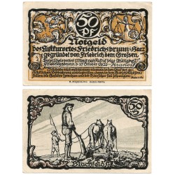 Friedrichsbrunn (Sajonia-Anhalt). 1921. 50 Pfennig (EBC+)