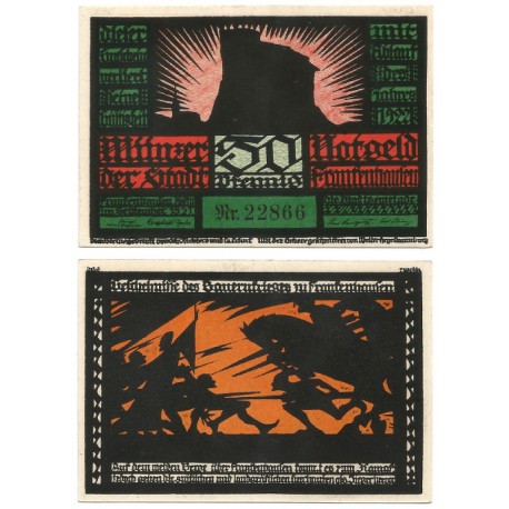 Frankenhausen (Turingia). 1921. 50 Pfennig (EBC+)