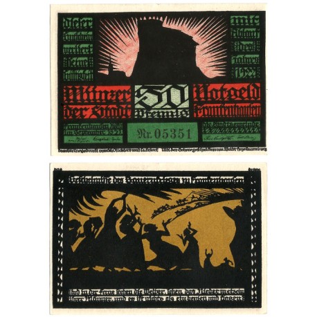 Frankenhausen (Turingia). 1921. 50 Pfennig (EBC+)