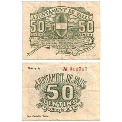 Valls. 1937. 50 Céntimos (MBC)