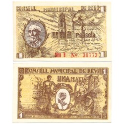 Reus. 1937. 1 Peseta (SC)