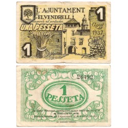 El Vendrell. 1937. 1 Peseta (MBC)
