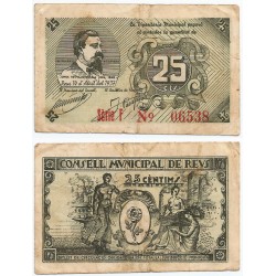 Reus. 1937. 25 Céntimos (MBC-)
