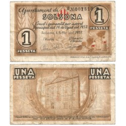 Solsona. 1937. 1 Peseta (BC)