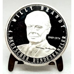 Medalla Conmemorativa de Willy Brandt. Alemania (EBC+) (Plata)