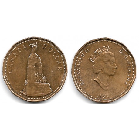 (248) Canadá. 1994. 1 Dollar (MBC)