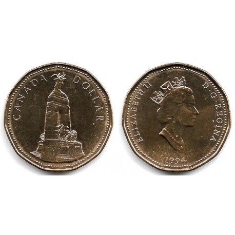 (248) Canadá. 1994. 1 Dollar (EBC)