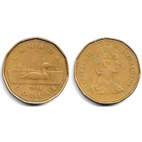 (157) Canadá. 1988. 1 Dollar (MBC)
