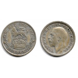 (815a.2) Gran Bretaña. 1926. 6 Pence (BC) (Plata)
