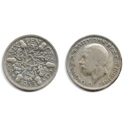 (832) Gran Bretaña. 1935. 6 Pence (BC/BC+) (Plata)