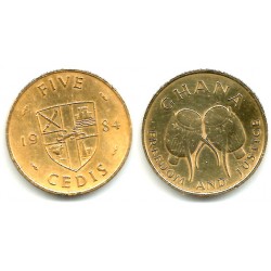 (26) Ghana. 1984. 5 Cedis (MBC)
