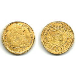 Carlos IV. 1790. 2 Escudos (BC/BC+) (Oro) Ceca de Popayan SF