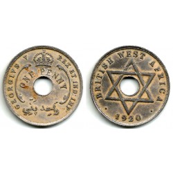 (9) África del Oeste Británica. 1920. 1 Penny (MBC+)