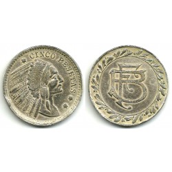Casino FB. Ficha de 5 Pesetas (MBC-)