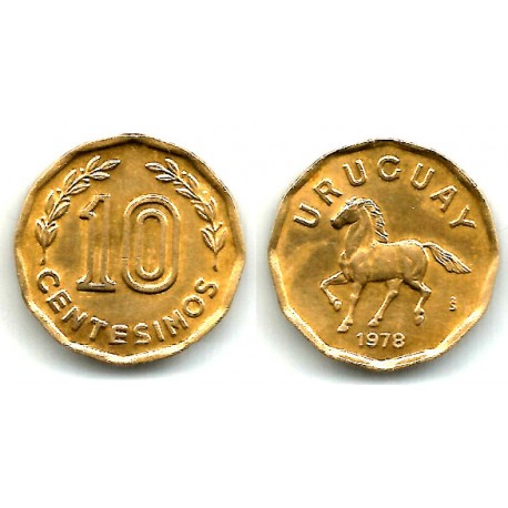 (66) Uruguay. 1978. 10 Centesimos (EBC)