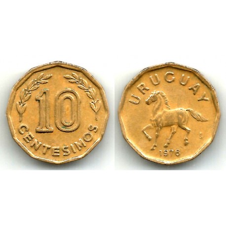 (66) Uruguay. 1976. 10 Centesimos (MBC)