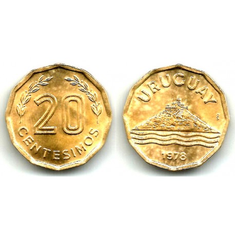 (67) Uruguay. 1978. 20 Centesimos (EBC+)