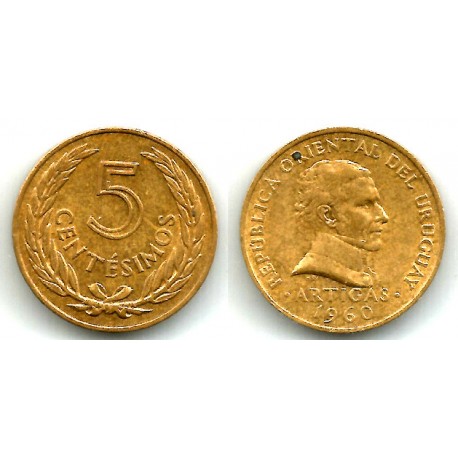 (38) Uruguay. 1960. 5 Centesimos (MBC)