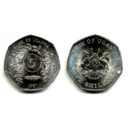 (29) Uganda. 1987. 5 Shillings (EBC+)