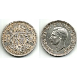 (857) Gran Bretaña. 1937. 1 Crown (EBC) (Plata)