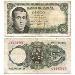 Estado Español. 1951. 5 Pesetas (BC+) Serie C
