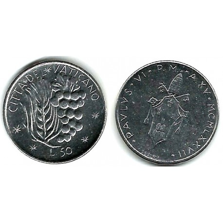 (A121) Ciudad del Vaticano. 1977. 50 Lira (SC)