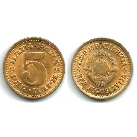 (43) Yugoslavia. 1965. 5 Para (EBC+)