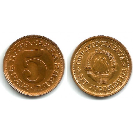 (43) Yugoslavia. 1979. 5 Para (EBC+)