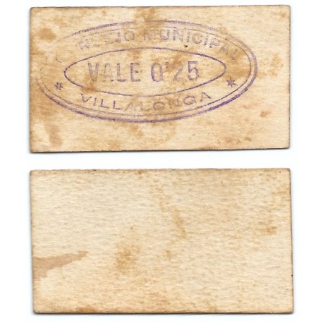 Villalonga. 1937. 25 Céntimos (EBC)