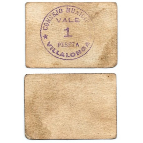 Villalonga. 1937. 1 Peseta (EBC)