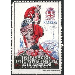 Fiestas y Gran Feria Extraordinaria de la Ascensción. 1952. Ciudad de Manresa (Nuevo, con señal de fijasellos)