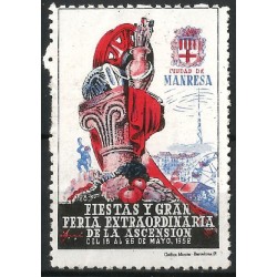 Fiestas y Gran Feria Extraordinaria de la Ascensción. 1952. Ciudad de Manresa (Nuevo, con señal de fijasellos)