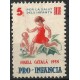 Viñeta. Pro-Infancia. 1935. 5 Céntimos (Nuevo, con marca de fijasellos)