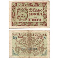 Utiel. 1937. 1 Peseta (MBC)