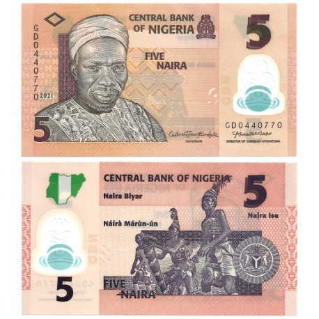 (38) Nigeria. 2021. 5 Naira (SC)